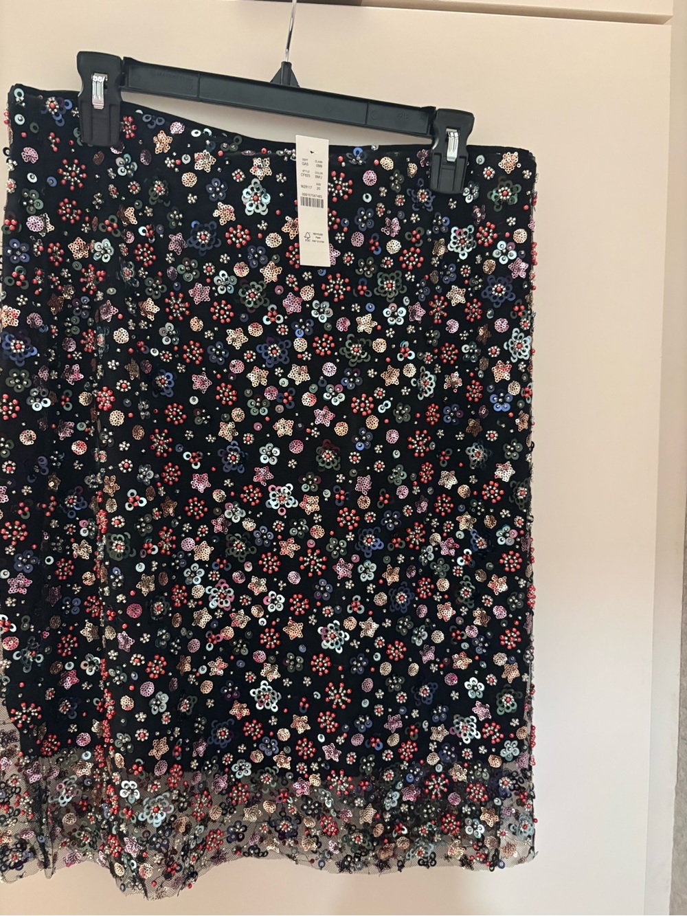 J. Crew Collection Embellished Layered Slip Skirt. Size 20. New with tags.